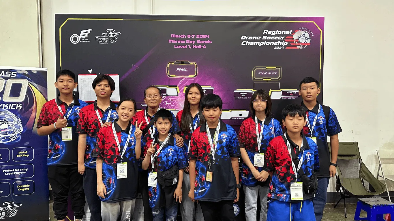 บรรยากาศการแข่งขัน "Regional Drone Soccer Championship 2024"ณ ประเทศสิงคโปร์