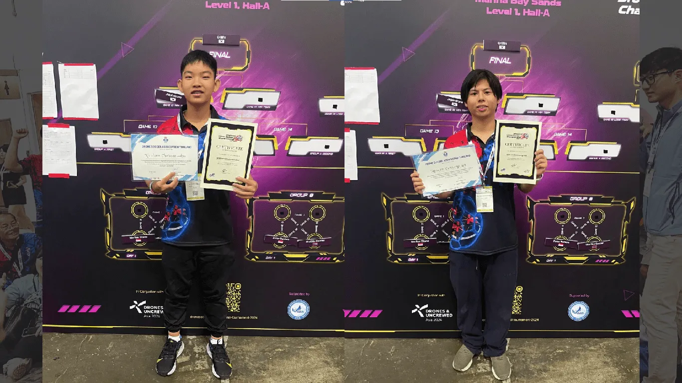 บรรยากาศการแข่งขัน "Regional Drone Soccer Championship 2024"ณ ประเทศสิงคโปร์
