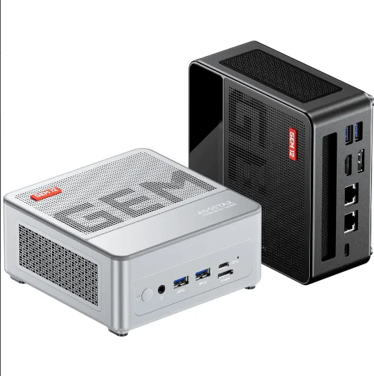 AOOSTAR GEM12 AMD Ryzen 7 8845HS Mini PC with 16/32G DDR5 RAM 512G/1T PCle 4.0 SSD WIN 11 PRO/ 2* NVME/Oculink/2*2.5G LAN