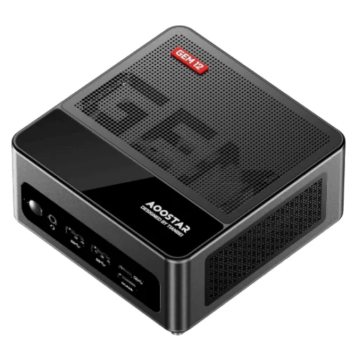 AOOSTAR GEM12 AMD Ryzen 7 7840HS Mini PC with 16/32G DDR5 RAM 512G/1T PCle 4.0 SSD WIN 11 PRO/ 2* NVME/Oculink/2*2.5G LAN (No
