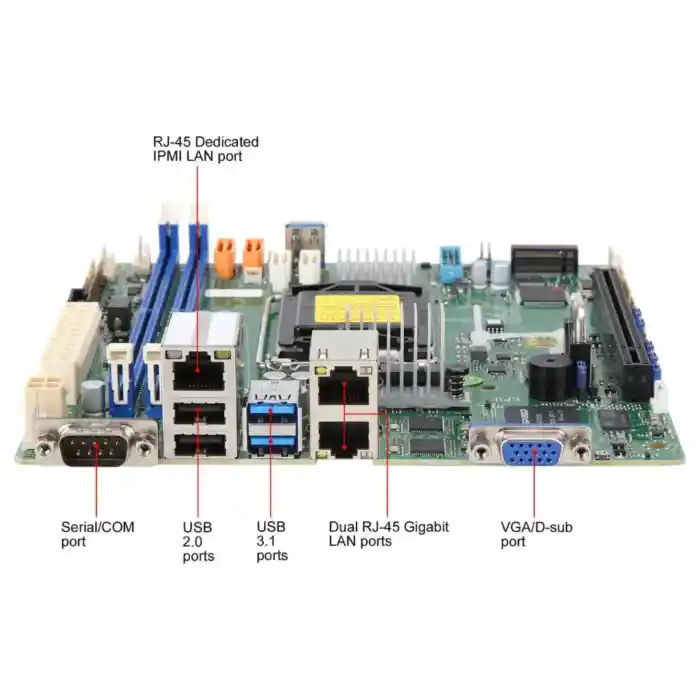 SUPERMICRO MBD-X11SCL-IF-O Mini ITX Server Motherboard LGA 1151 Intel C242 - Image 5