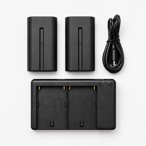 ชุด Microduck Charger Pack แบตเตอรี่สำรอง 2 ก้อน แท่นชาร์จ 2 ช่อง และสายชาร์จ